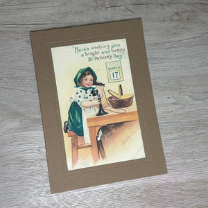 St Patrick's Day Greeting From the Past greeting cards