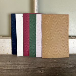 Embossed Cardstock Paper Packs - 12 pack (3 9/16 x 5 9/16)