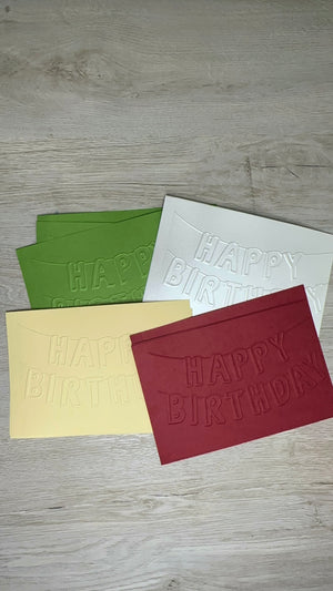 Embossed Cardstock Paper Packs - 12 pack (3 9/16 x 5 9/16)