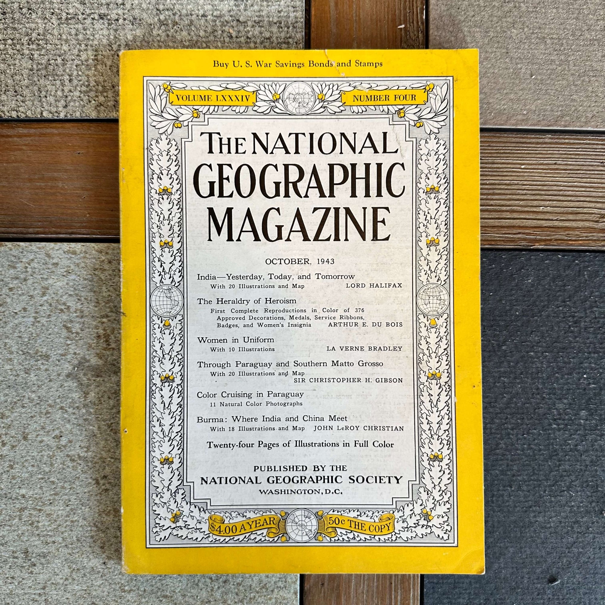 1940s National Geographic magazines