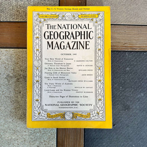 1940s National Geographic magazines