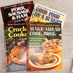 Better Homes and Gardens assorted cook books