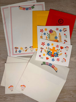 Day of the Dead stationery kit