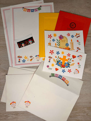 Day of the Dead stationery kit