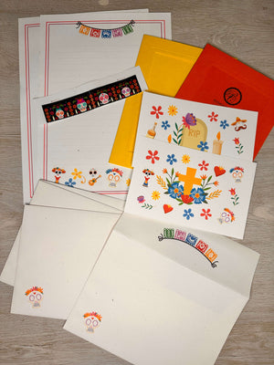 Day of the Dead stationery kit