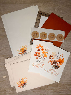 Autumn stationery kit