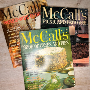 McCall's softcover cookbooks - 1960s-1970s