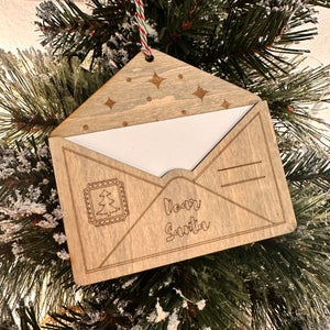 Wooden Envelope Ornaments