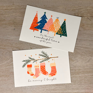 Boho Holiday postcard