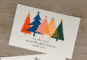 Boho Holiday postcard