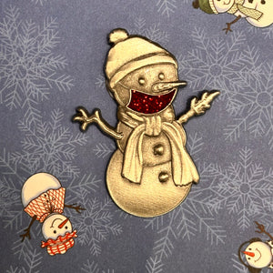 Clarence the Snowman - Masked Pin