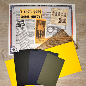 Detective Junk Journal Scrapbook kit