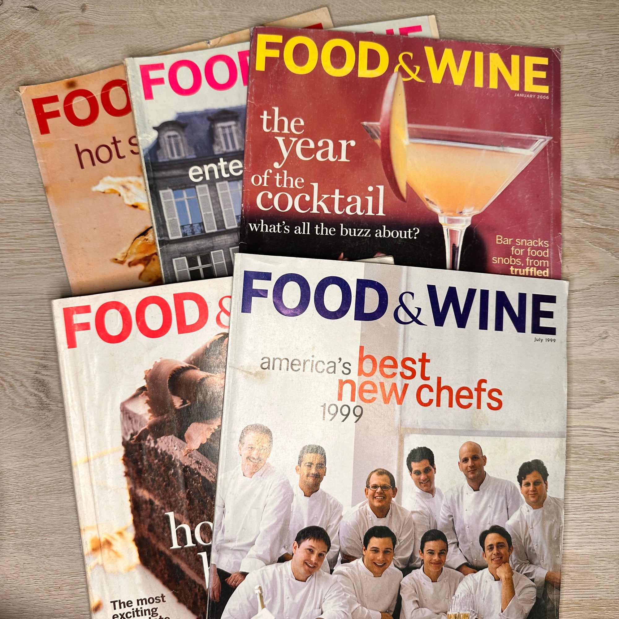 Food & Wine magazines - lot of 5