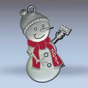 Clarence 2021 Snowman ornament - Many colors to choose