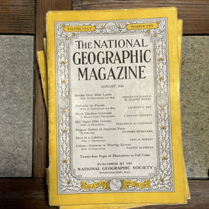 1940s National Geographic magazines