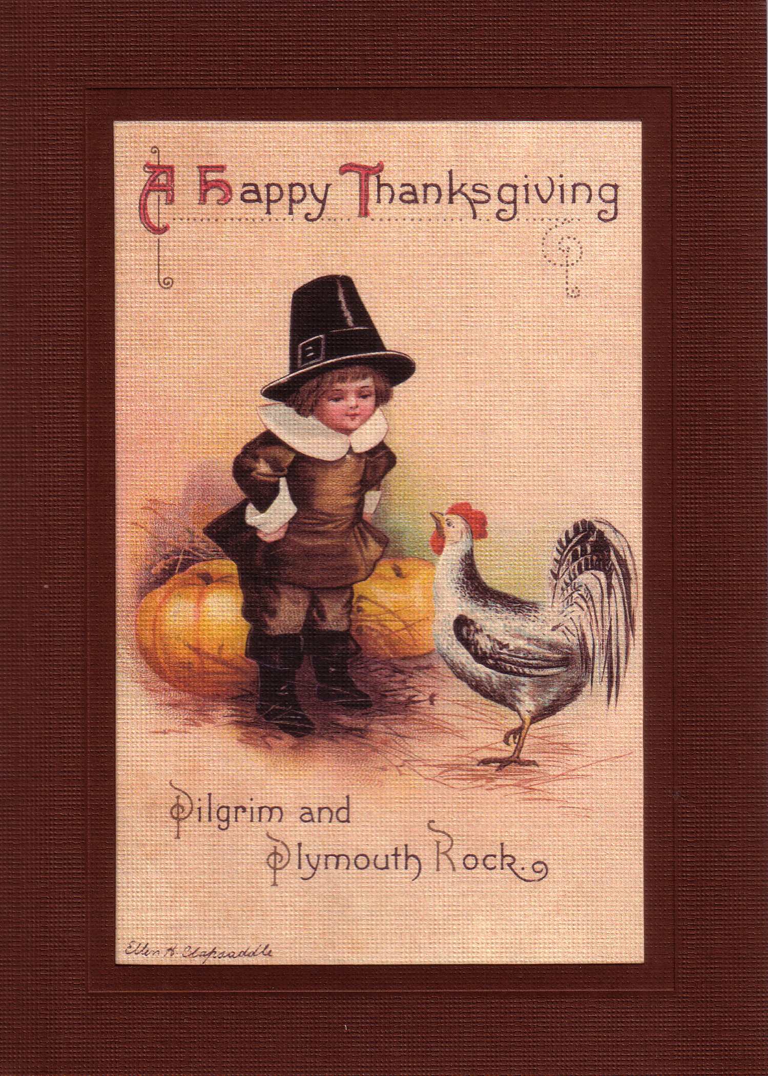 Thanksgiving Greeting From the Past greeting cards