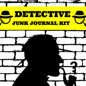 Detective Junk Journal Scrapbook kit