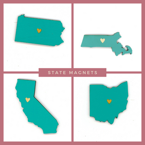 State Heart Magnets