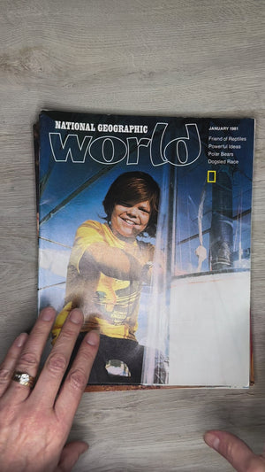 1981 World National Geographic kid magazines