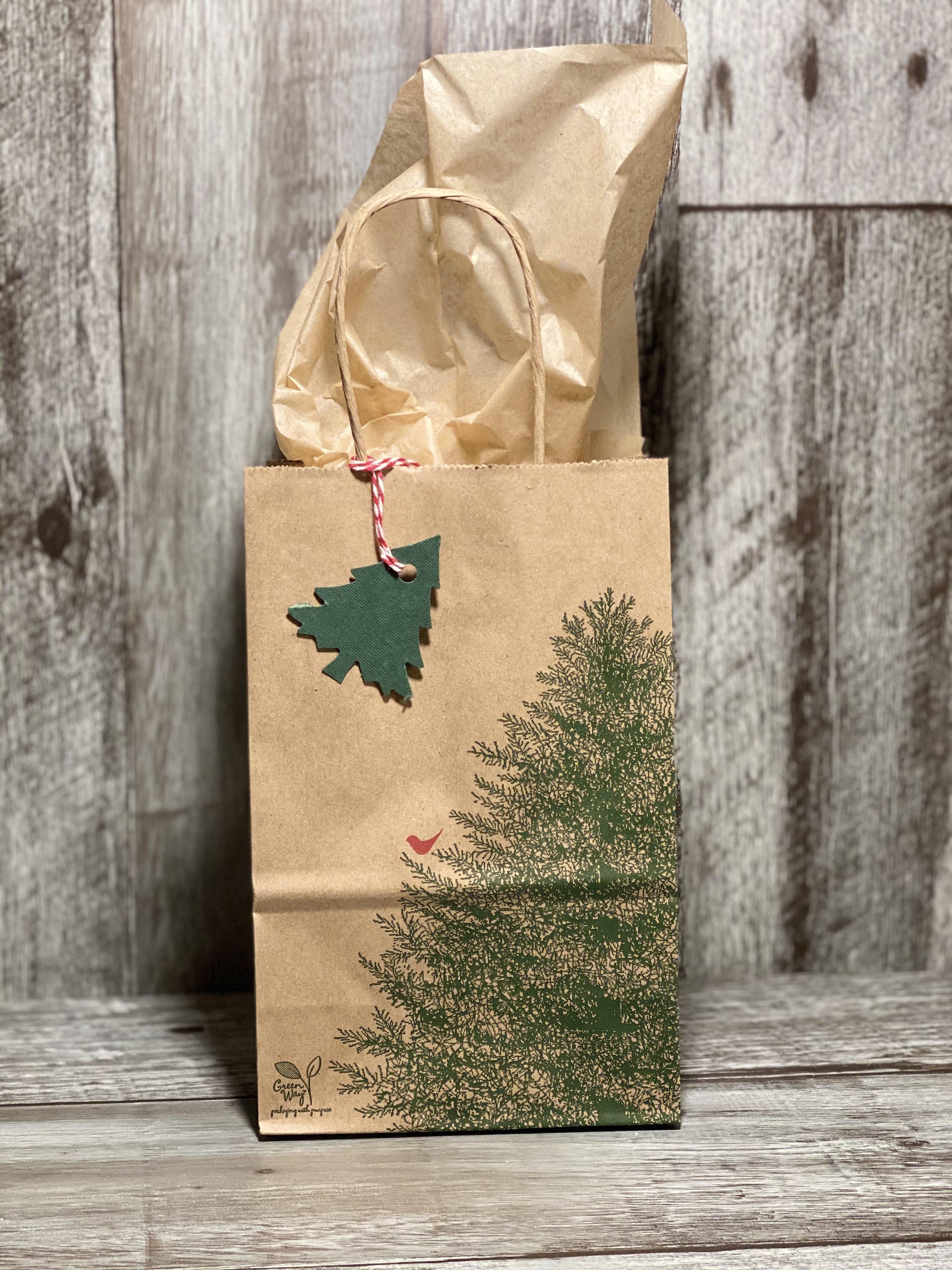 Gift Bag & Tag - Kraft Brown - Plymouth Cards