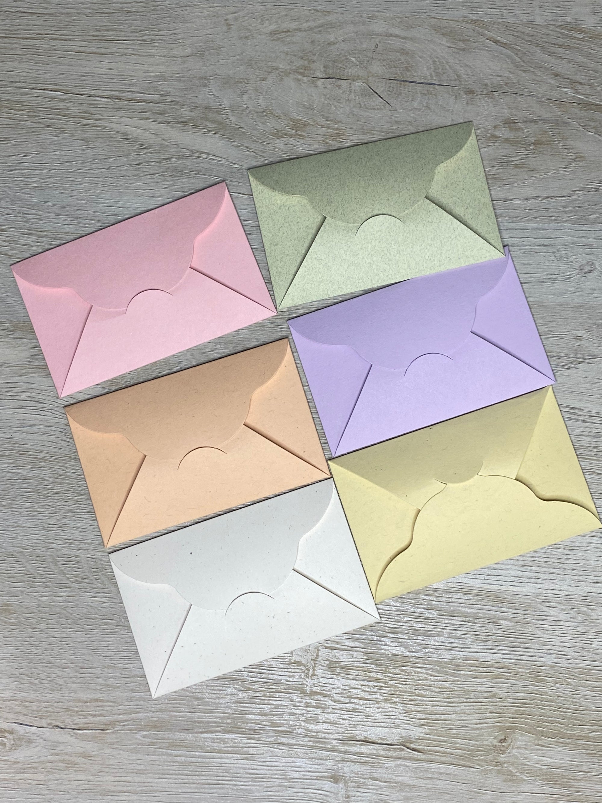 Mini Envelopes - Sets of 6 or 12-Envelopes-Plymouth Cards