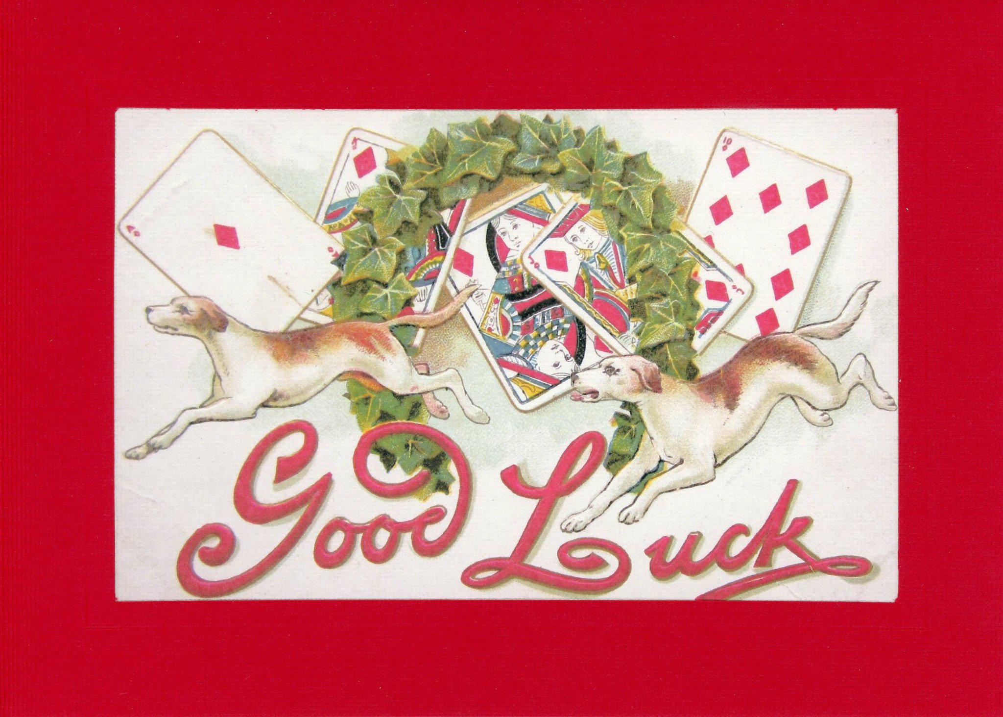 Good Luck postcard