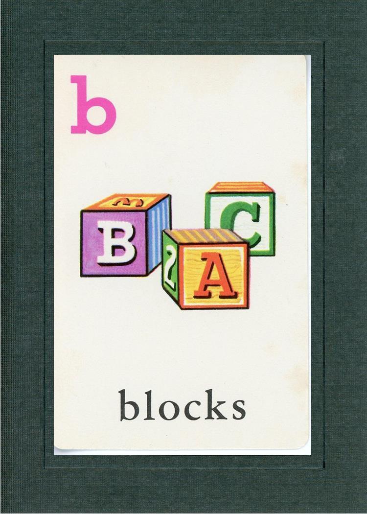 vintage alphabet wall cards