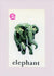 E is for Elephant-Alphabet Soup-Plymouth Cards