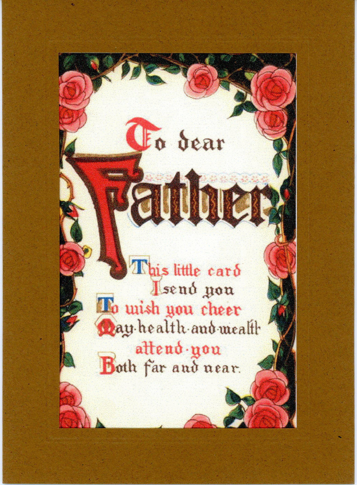 Unique Vintage Greeting Cards | Plymouth Card Company Tagged "Father's ...