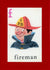 F is for Fireman-Alphabet Soup-Plymouth Cards