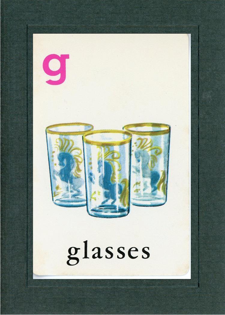 G is for Glasses-Alphabet Soup-Plymouth Cards