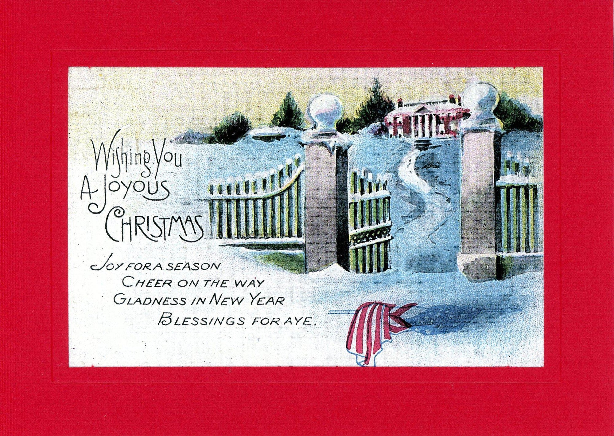 Wishing Joyful Christmas-Greetings from the Past-Plymouth Cards