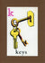 K is for Keys-Alphabet Soup-Plymouth Cards