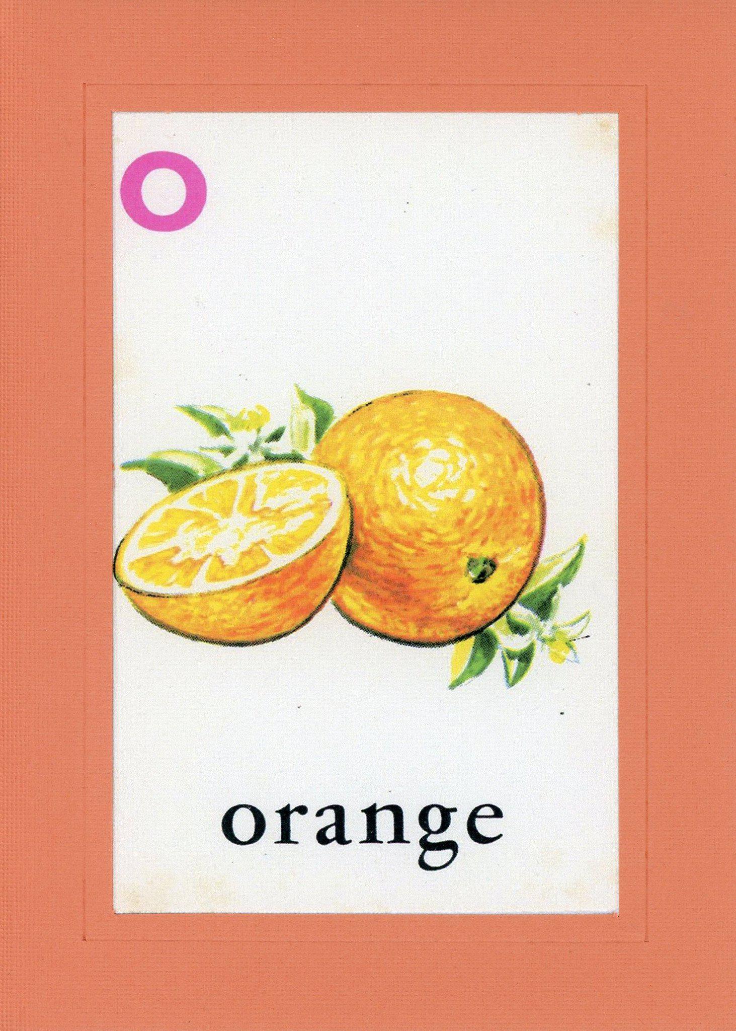 O is for Orange-Alphabet Soup-Plymouth Cards