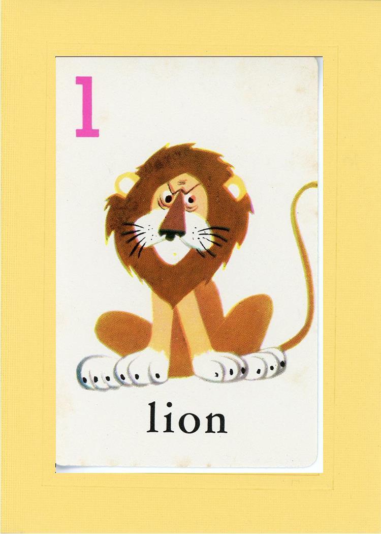 L is for Lion-Alphabet Soup-Plymouth Cards